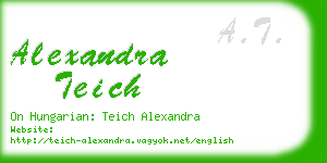 alexandra teich business card